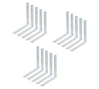 Alberts 824358 Equerre de poutre, étroite, galvanisée bleue, 250x250x26mm, set de 15 pièces
