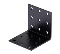 Alberts 824426 Équerre d'assemblage - galvanisée - noire - plastifiée - 60 x 60 x 60 mm | kit de 25