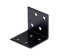 Raccord d'angle Alberts (set de 50 pièces) - galvanisé- noir - plastifié - 40 x 40 x 40 mm