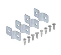Alberts 824662 Lot de 200 languettes de fixation galvanisées bleues 40 x 20 mm