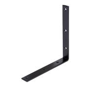 Alberts 824792 Balkenwinkel - schwarz - kunststoffbeschichtet - 200 x 200 x 26 x 5 mm, 25er Set