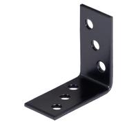 Alberts 824853 : Connecteurs d'angle - noirs - revêtus en plastique - 40 x 40 x 20 mm, lot de 100