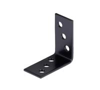 Alberts 824853 : Connecteurs d'angle - noirs - revêtus en plastique - 40 x 40 x 20 mm, lot de 100