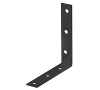 Alberts 824921 Equerre de chaise - galvanisée - anodisée noire - plastifiée - 100 x 100 x 19 mm, set de 40 pièces