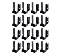 Alberts 825003 Sabot de poutre - typeA - noir - plastifié - 76 x 152 mm, set de 16 pièces