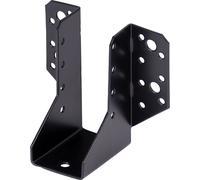 Alberts 825010 Sabot de charpente - type A, ailes extérieures - noir - plastifié - 45 x 110 mm | kit de 25