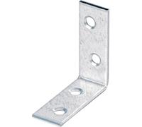 Alberts 825065 Equerre de chaise - galvanisée - anodisée noire - plastifiée - 25 x 25 x 14 mm, jeu de 100 pièces