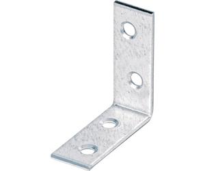 Alberts 825089 Equerre de chaise - galvanisée - anodisée noir - plastifiée - 60 x 60 x 16 mm, jeu de 100 pièces