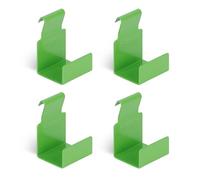 Alberts 825140 Crochet décoratif à suspendre - taille M - galvanisé sendzimir - vert-jaune - plastifié - RAL6018 | kit de 4