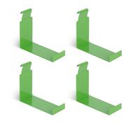 Alberts 825188 Crochet décoratif à suspendre - taille XL - galvanisé sendzimir - vert-jaune - plastifié - RAL6018 | kit de 4