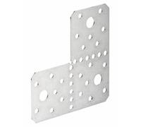 Alberts, connecteurs triangulaires en acier, galvanisés à chaud, 100 x 100 x 1,5 mm, lot de 25