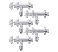 Alberts 830984 : Verrou de sécurité à goupille, avec poignée ronde et boucle fixée, galvanisé, avec passivation à couche épaisse, plaque de 280 x 60 mm, diamètre de la goupille : 16 mm, longueur total