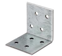 Alberts 835170 Équerre d'assemblage, galvanisée Sendzimir, 40 x 40 x 40 mm, lot de 50