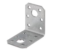Alberts 835408, connecteurs d'angle, galvanisés à chaud, 50 x 50 x 35 mm, lot de 50