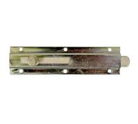 Alberts 835651 Verrou de porte | avec poignée bouton, sans boucle | galvanisé, en jaune | 150 x 40 mm | kit de 10