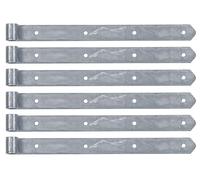 Alberts 835965 Paumelle de volet | en différents modèles | électro-galvanisé bleu | rouleau Ø16 mm | dimensions 800 x 35 mm | kit de 6