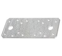Alberts 836399 Raccord plat | galvanisé sendzimir | 133 x 55 x 2,5 mm | kit de 50