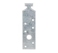 Alberts 836757 Ancrage profilé pour rails Halfen 28/15, galvanisé sendzimir, 160 x 34 mm, set de 50 pièces