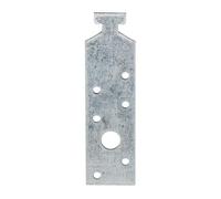 Alberts 836764 Ancrage profilé pour rails Halfen 28/15, galvanisé sendzimir, 180 x 34 mm, set de 50 pièces