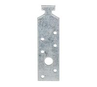 Alberts 837167 Ancrage profilé pour rails Halfen 38/17 | galvanisé sendzimir | 160 x 34 mm | kit de 50