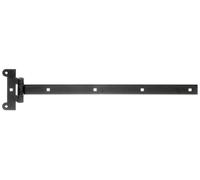 Alberts 837273, charnières de suspension, avec axe serti, peinture noire, bande de 491 x 30 mm, charnière de 121 x 51 mm, lot de 10