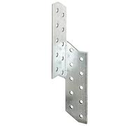 Alberts 837426 Équerre renvoyée | utilisable à droite | galvanisée Sendzimir | 32 x 32 x 170 mm | kit de 100
