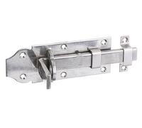 Alberts 841010 Verrou porte-cadenas | droit, avec poignée plate et boucle serrée | acier inoxydable | platine 120 x 45 mm | kit de 10