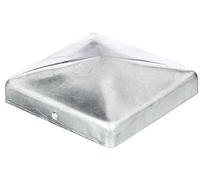 Alberts 843113 Capuchon pour poteau en bois | forme plate | galvanisé à chaud | 120 x 120 mm | kit de 10