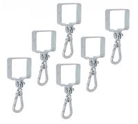 Alberts 844080 Collier de balançoire, pour bois carré, électro-galvanisé, passivé à couche épaisse, 90 x 90 mm, 6 pièces