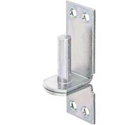 Alberts 844486 Gond sur platine | dans les modèles avec crochet DI ou DII | électro-galvanisé, passivé à couche épaisse | cote axe Ø13 mm | platine 100 x 35 mm | kit de 10