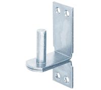 Alberts 844608 Gond sur platine | dans les modèles avec crochet DI ou DII | électro-galvanisé, passivé à couche épaisse | cote axe Ø16 mm | platine 113 x 40 mm | kit de 10