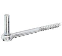Alberts 844783 Gond à visser | crochet en J, avec filetage coupé | électro-galvanisé, passivé à couche épaisse | cote axe Ø13 mm | longueur 165 mm | kit de 10