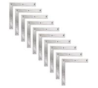 Alberts 844950 Equerre de porte, électro-galvanisé, passivé à couche épaisse, 300 x 300 x 40 mm, set de 10 pièces