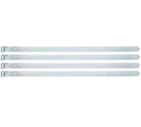 Gustav Alberts Paumelle de volet 1200x Ø 16x45mm acier brut galvanisé jaune - 314378