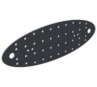 Alberts 845704 Plaque perforée | Ovado | gris graphite plastifié | 240 x 80 mm | kit de 12