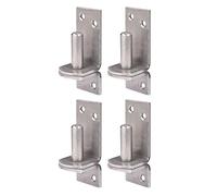 Alberts 845988 Gond sur platine | dans les modèles avec crochet DI ou DII | acier inoxydable | cote axe Ø13 mm | platine 100 x 35 mm | kit de 4