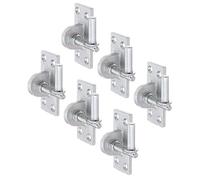 Alberts 846008 Gond à visser | réglable de 20 mm | électro-galvanisé, passivé à couche épaisse | cote axe Ø13 mm | platine 105 x 45 mm | kit de 6