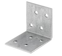 Alberts 846435 Équerre d'assemblage, galvanisée Sendzimir, 40 x 40 x 40 mm, lot de 150 pièces