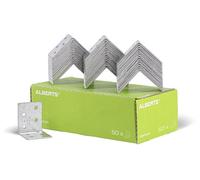 Alberts 846473 Équerre d'assemblage | galvanisée Sendzimir | 50 x 50 x 40 mm | kit de 50