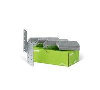 Alberts 846855 Équerre renvoyée | utilisable à droite | galvanisée Sendzimir | 32 x 32 x 170 mm | kit de 25