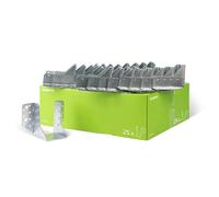 Alberts 846954 Sabot de poutre, type A, galvanisé sendzimir, 60 x 100 mm, set de 25 pièces