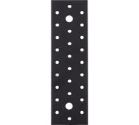 Alberts 847111 Plaque perforée, galvanisée sendzimir, 300 x 80 mm, set de 25 pièces