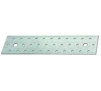 Alberts 847241 Plaque multi-trous | galvanisée Sendzimir | 240 x 60 mm | kit de 25
