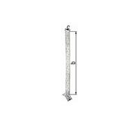 Alberts 847364 Lot de 10 ancrages pour béton en acier plat galvanisé Sendzimir 400 x 40 x 40 mm