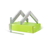 Gust. Alberts Équerre de chaise 847456 – galvanisé Sendzimir 150 x 150 x 25 mm kit de 20