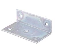 Alberts 847463 Équerre large | galvanisé Sendzimir | 40 x 25 x 75 mm | kit de 50