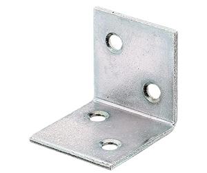 Alberts 847494 Équerre large | galvanisé Sendzimir | 30 x 30 x 30 mm | kit de 100
