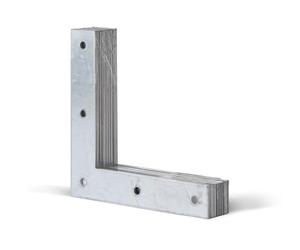 Alberts 847685 Équerre d'angle | galvanisée Sendzimir | 160 x 160 x 30 mm | kit de 10