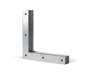 Alberts 847692 Équerre d'angle | galvanisée Sendzimir | 200 x 200 x 30 mm | kit de 10