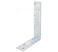 Alberts 848064 Equerre de poutre, électro-galvanisé, passivé couche épaisse, 160 x 240 x 50 mm, set de 10 pièces